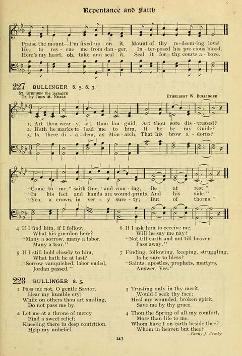 The Wesleyan Methodist Hymnal: Designed for Use in the Wesleyan Methodist Connection (or Church) of America page 143