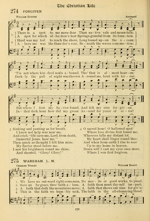 The Wesleyan Methodist Hymnal: Designed for Use in the Wesleyan Methodist Connection (or Church) of America page 172