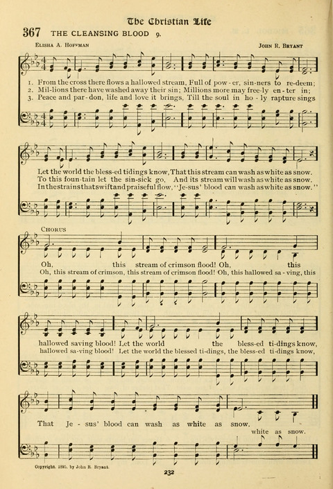 The Wesleyan Methodist Hymnal: Designed for Use in the Wesleyan Methodist Connection (or Church) of America page 232