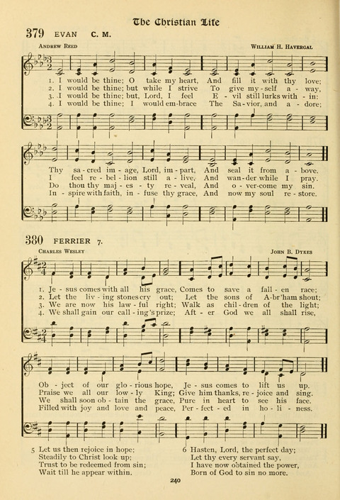 The Wesleyan Methodist Hymnal: Designed for Use in the Wesleyan Methodist Connection (or Church) of America page 240