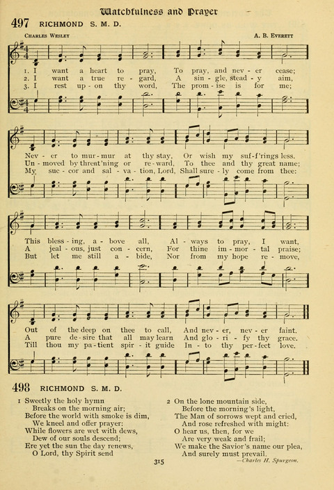 The Wesleyan Methodist Hymnal: Designed for Use in the Wesleyan Methodist Connection (or Church) of America page 315