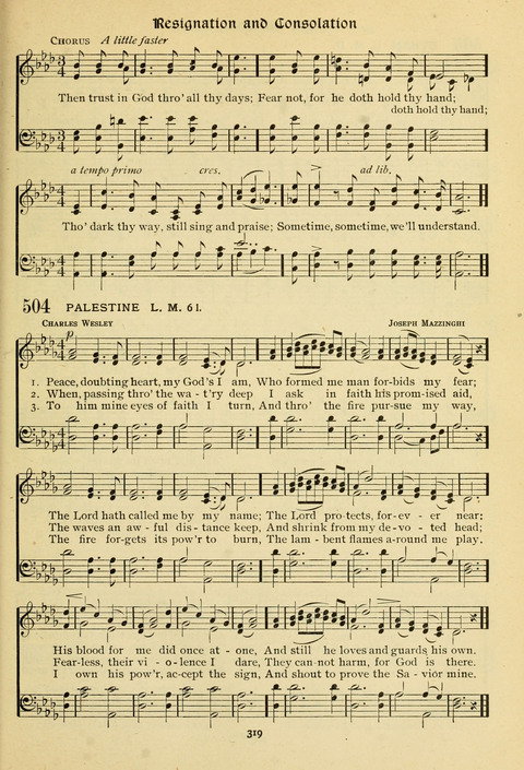 The Wesleyan Methodist Hymnal: Designed for Use in the Wesleyan Methodist Connection (or Church) of America page 319