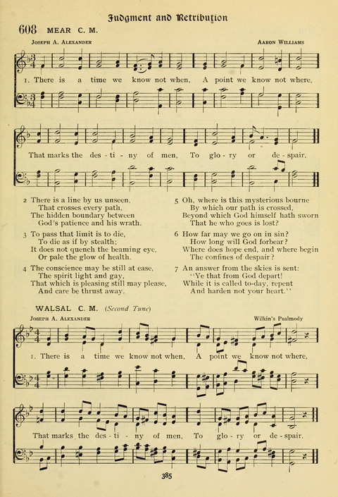 The Wesleyan Methodist Hymnal: Designed for Use in the Wesleyan Methodist Connection (or Church) of America page 385