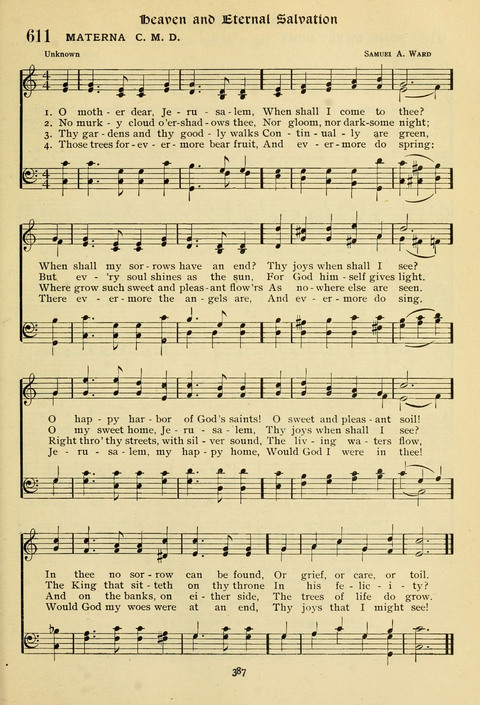 The Wesleyan Methodist Hymnal: Designed for Use in the Wesleyan Methodist Connection (or Church) of America page 387