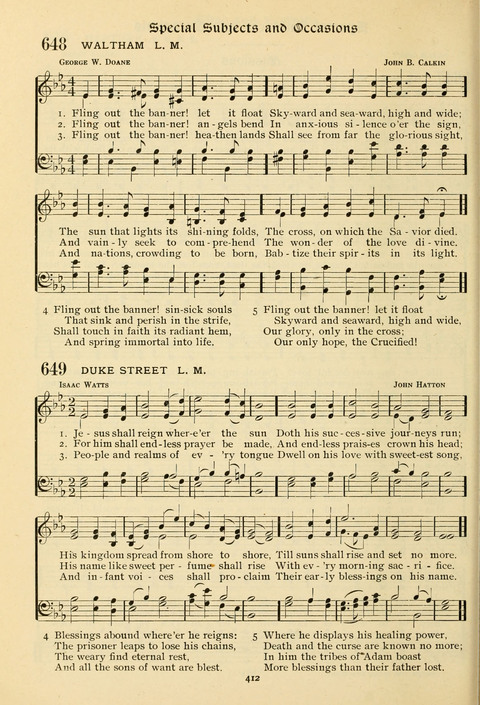 The Wesleyan Methodist Hymnal: Designed for Use in the Wesleyan Methodist Connection (or Church) of America page 412