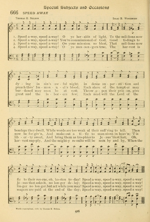 The Wesleyan Methodist Hymnal: Designed for Use in the Wesleyan Methodist Connection (or Church) of America page 426