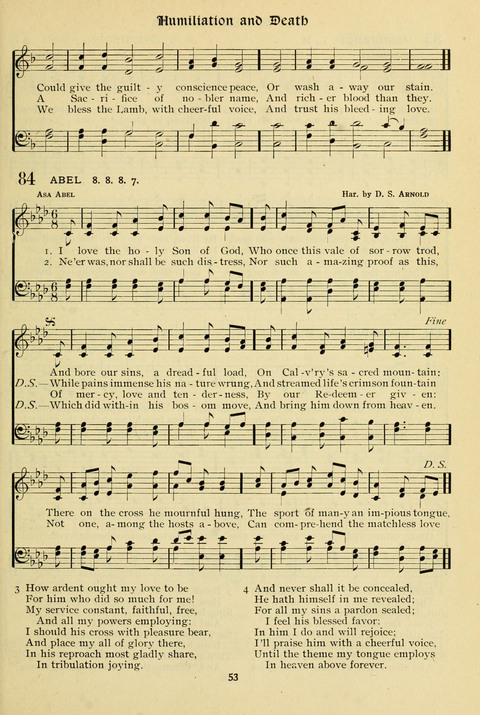 The Wesleyan Methodist Hymnal: Designed for Use in the Wesleyan Methodist Connection (or Church) of America page 53