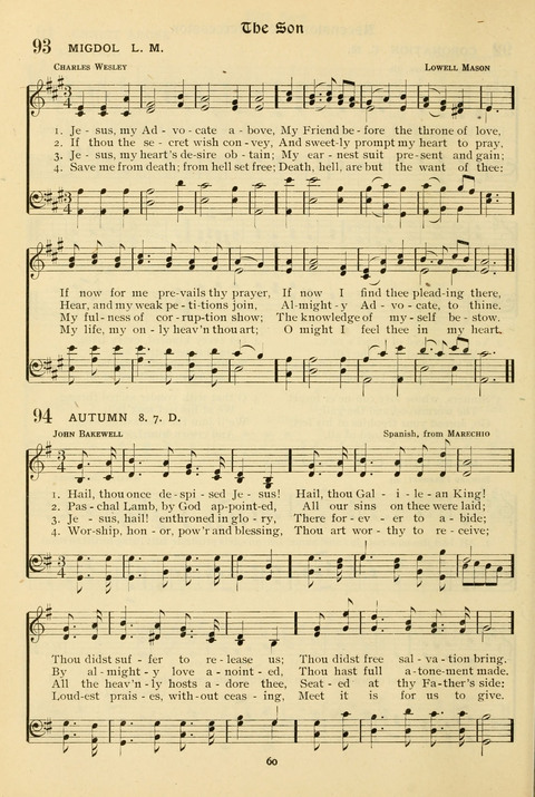 The Wesleyan Methodist Hymnal: Designed for Use in the Wesleyan Methodist Connection (or Church) of America page 60
