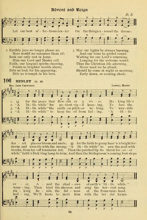 The Wesleyan Methodist Hymnal: Designed for Use in the Wesleyan Methodist Connection (or Church) of America page 69