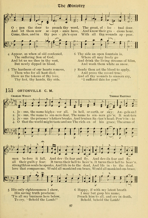 The Wesleyan Methodist Hymnal: Designed for Use in the Wesleyan Methodist Connection (or Church) of America page 97