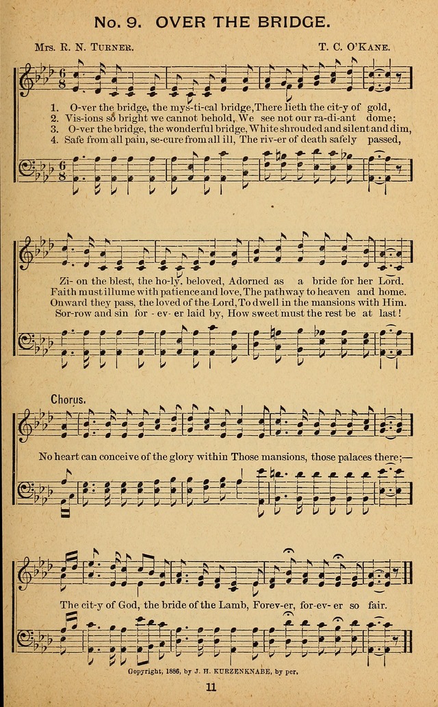 Windows of Heaven: hymns new and old for the church, Sunday school and home used by Rev. H.M. Wharton in evangelistic work page 11