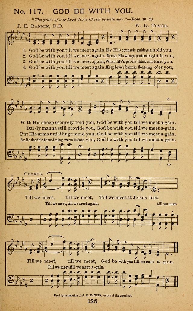 Windows of Heaven: hymns new and old for the church, Sunday school and home used by Rev. H.M. Wharton in evangelistic work page 125