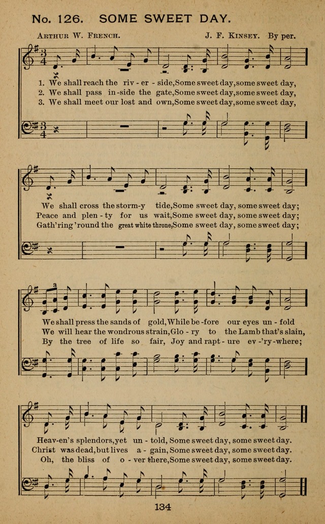Windows of Heaven: hymns new and old for the church, Sunday school and home used by Rev. H.M. Wharton in evangelistic work page 134