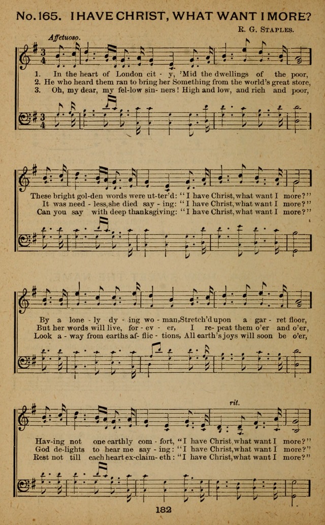 Windows of Heaven: hymns new and old for the church, Sunday school and home used by Rev. H.M. Wharton in evangelistic work page 182