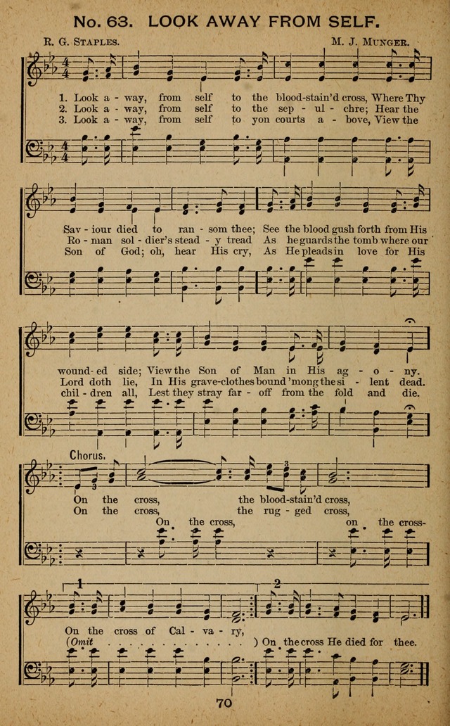 Windows of Heaven: hymns new and old for the church, Sunday school and home used by Rev. H.M. Wharton in evangelistic work page 70