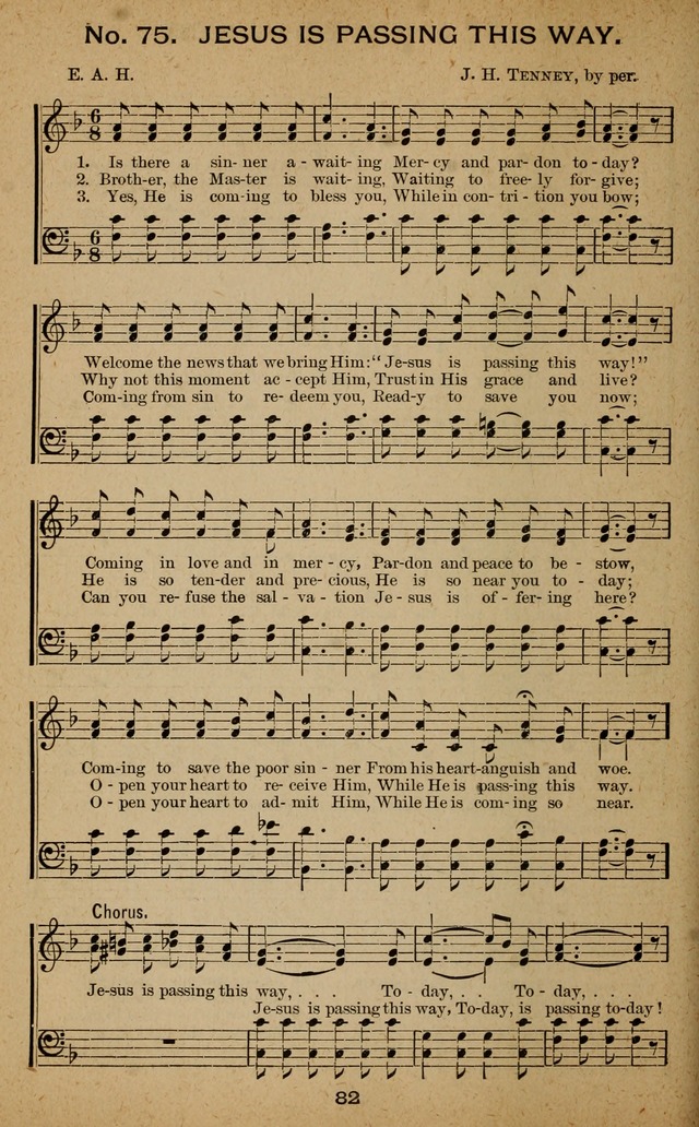 Windows of Heaven: hymns new and old for the church, Sunday school and home used by Rev. H.M. Wharton in evangelistic work page 82