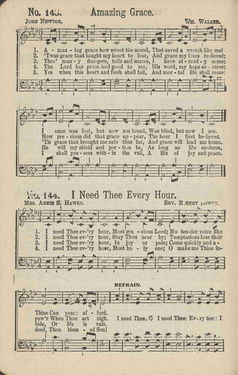Winning Praise: a choice collection of sacred songs page 151