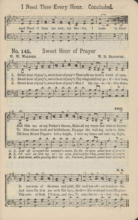 Winning Praise: a choice collection of sacred songs page 152
