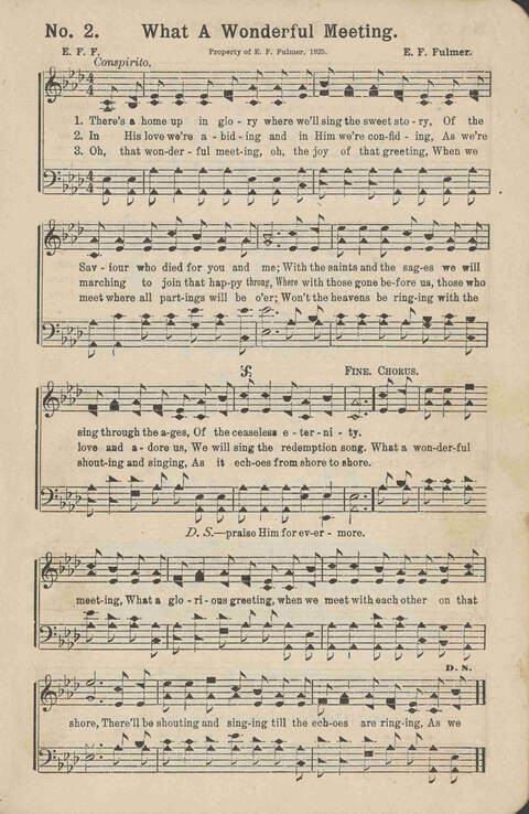 Winning Praise: a choice collection of sacred songs page 2
