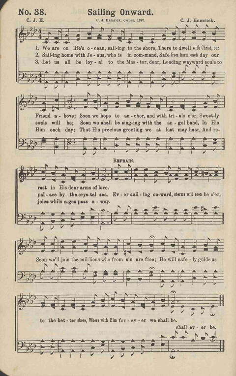 Winning Praise: a choice collection of sacred songs page 39