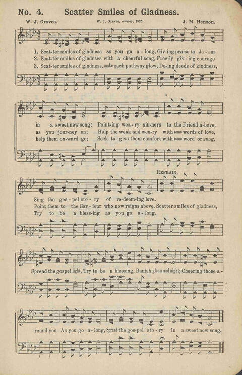 Winning Praise: a choice collection of sacred songs page 4