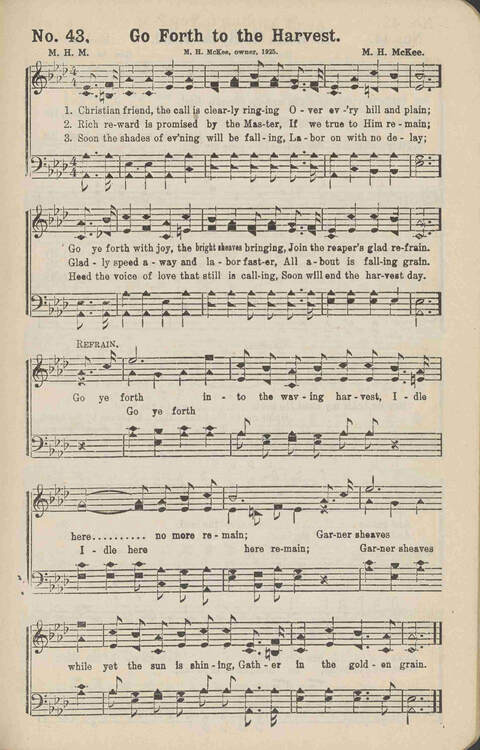Winning Praise: a choice collection of sacred songs page 44