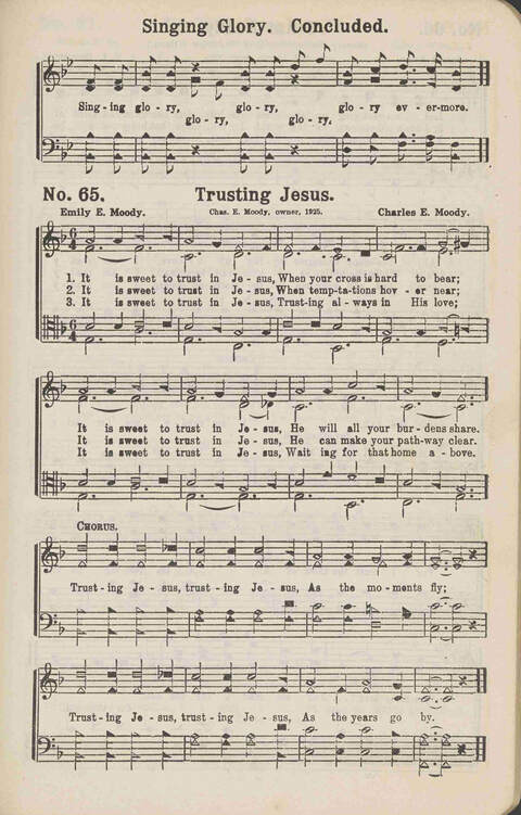 Winning Praise: a choice collection of sacred songs page 68