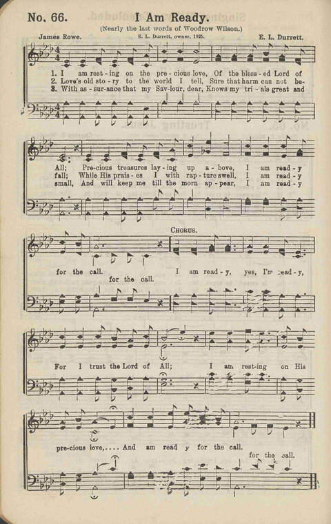 Winning Praise: a choice collection of sacred songs page 69