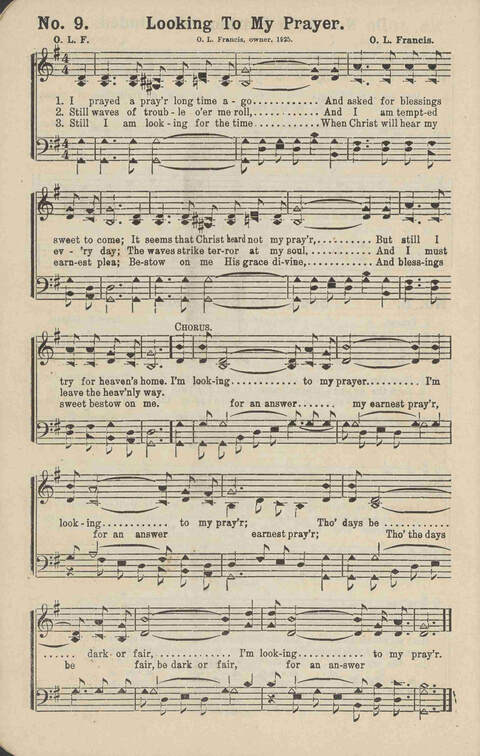 Winning Praise: a choice collection of sacred songs page 9