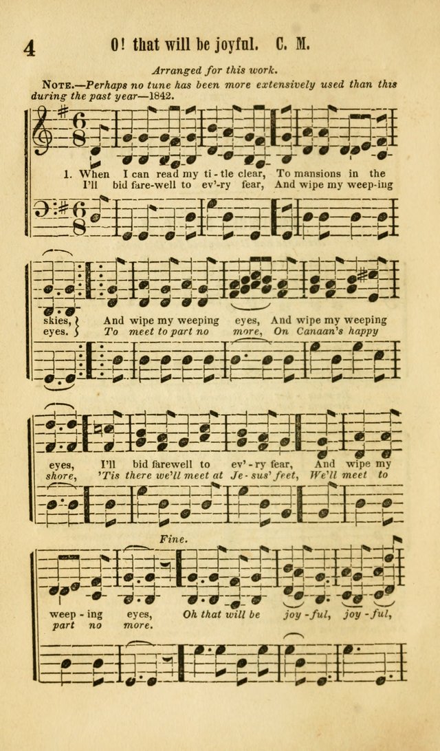The Wesleyan Psalmist, or Songs of Canaan: a collection of hymns and tunes designed to be used at camp-meetings, and at class and prayer meetings, and other occasions of social devotion page 11
