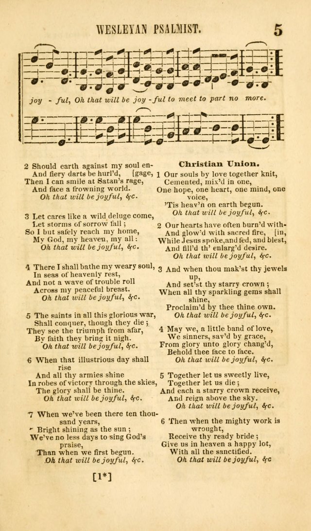 The Wesleyan Psalmist, or Songs of Canaan: a collection of hymns and tunes designed to be used at camp-meetings, and at class and prayer meetings, and other occasions of social devotion page 12