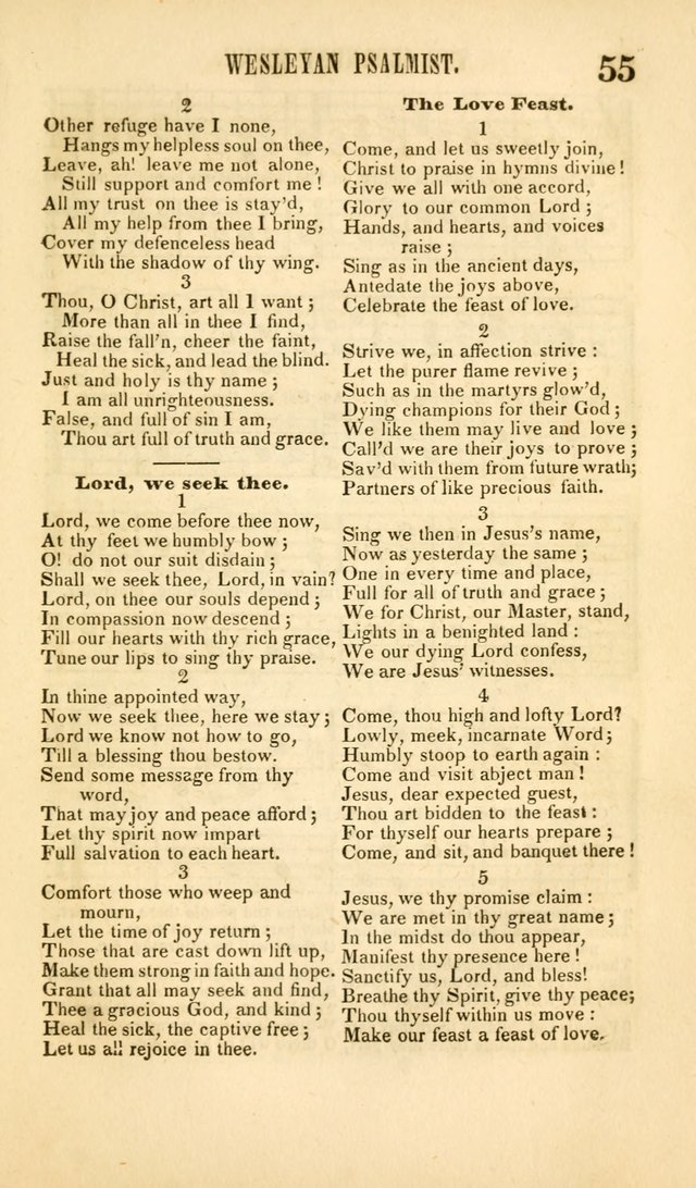 The Wesleyan Psalmist, or Songs of Canaan: a collection of hymns and tunes designed to be used at camp-meetings, and at class and prayer meetings, and other occasions of social devotion page 62