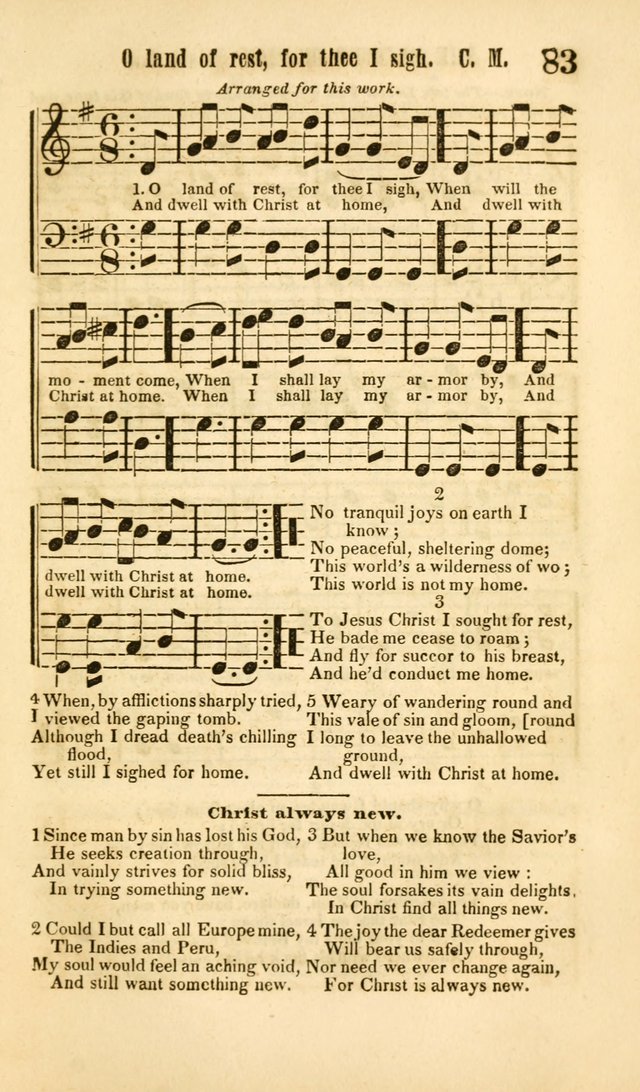The Wesleyan Psalmist, or Songs of Canaan: a collection of hymns and tunes designed to be used at camp-meetings, and at class and prayer meetings, and other occasions of social devotion page 90