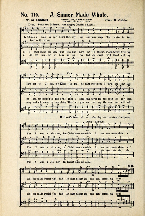 World-Wide Revival Hymns: Unto the Lord page 110