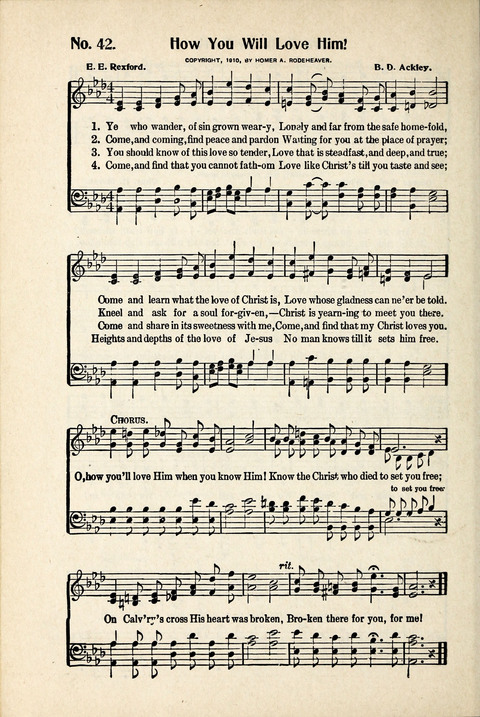 World-Wide Revival Hymns: Unto the Lord page 42