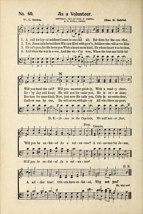 World-Wide Revival Hymns: Unto the Lord page 60