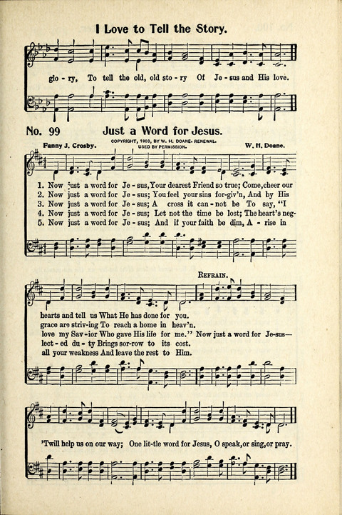 World-Wide Revival Hymns: Unto the Lord page 99