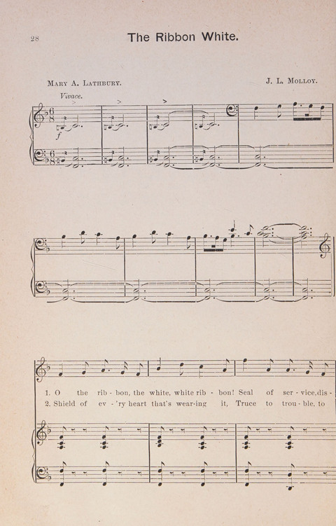 The White Ribbon Hymnal: or Echoes of the Crusade, compiled for the National and World