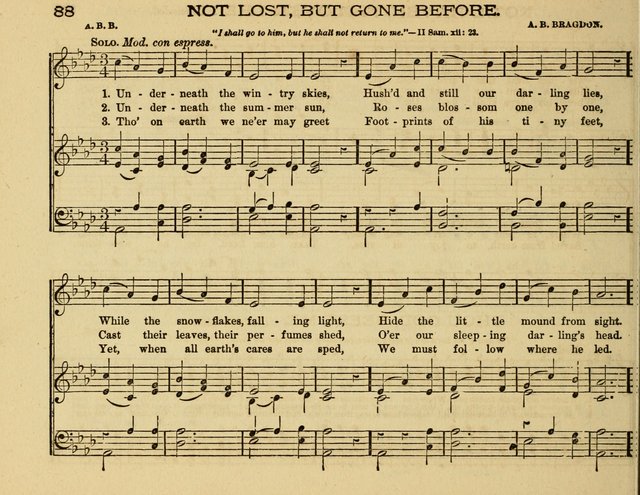 White Robes for the Sunday School: a choice new collection of songs, quartets, and choruses for Sunday-Schools, devotional meetings, and the home circle page 88