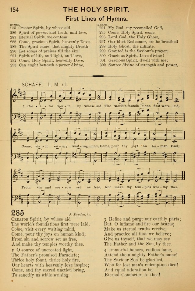 Worship in Song: a selection of hymns and tunes for the Service of the Sanctuary  page 154