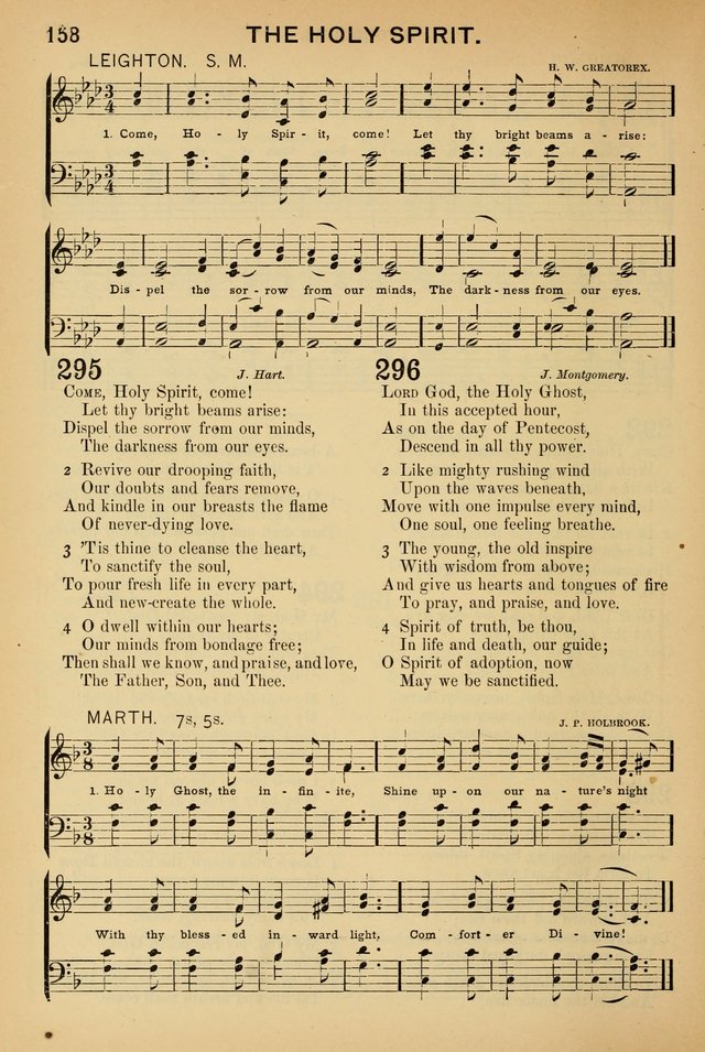 Worship in Song: a selection of hymns and tunes for the Service of the Sanctuary  page 158