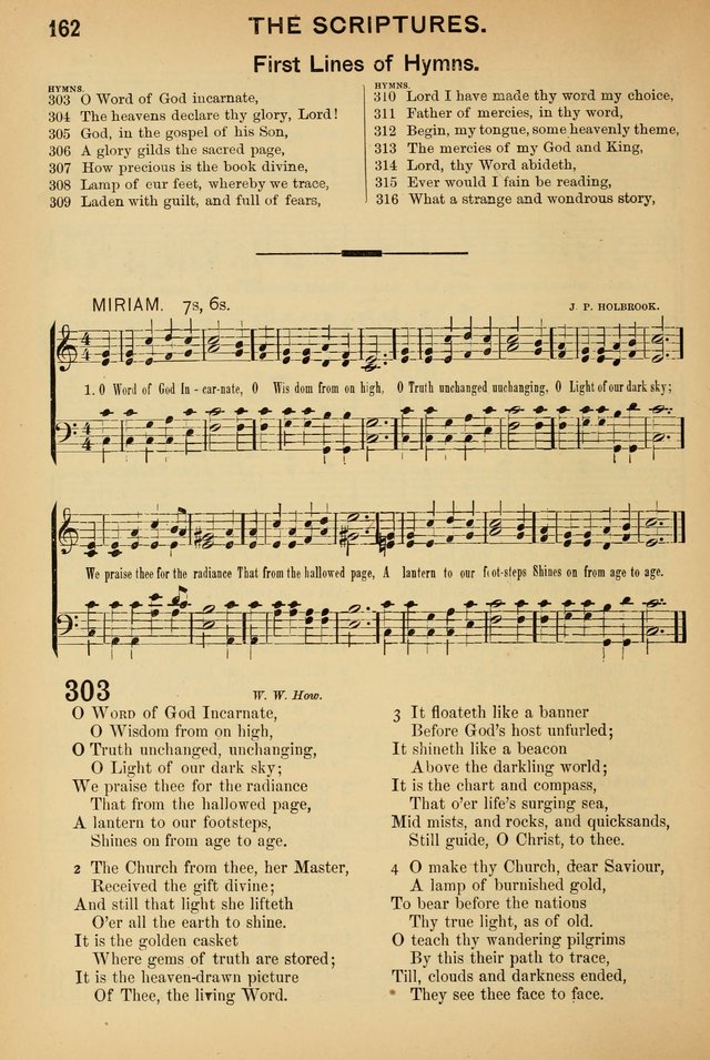 Worship in Song: a selection of hymns and tunes for the Service of the Sanctuary  page 162