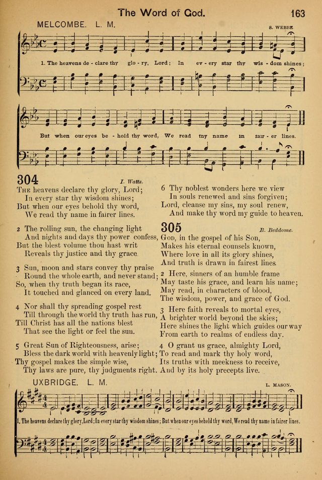 Worship in Song: a selection of hymns and tunes for the Service of the Sanctuary  page 163