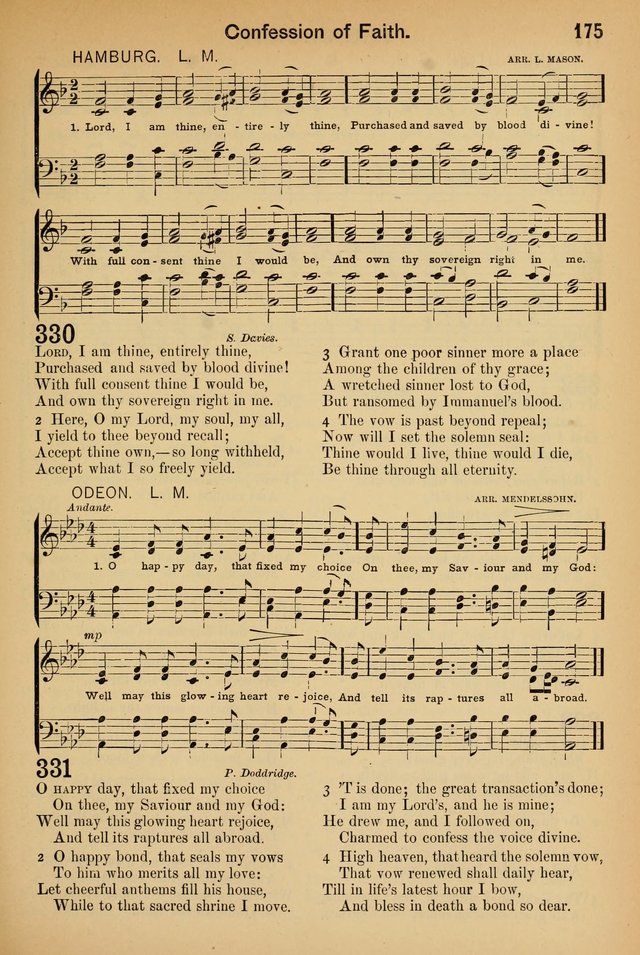 Worship in Song: a selection of hymns and tunes for the Service of the Sanctuary  page 175