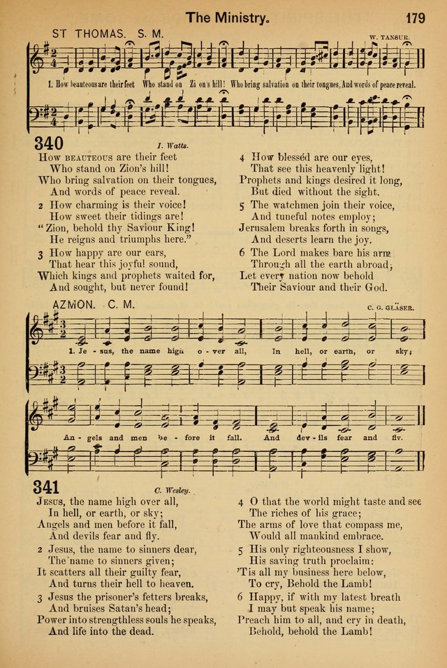 Worship in Song: a selection of hymns and tunes for the Service of the Sanctuary  page 179
