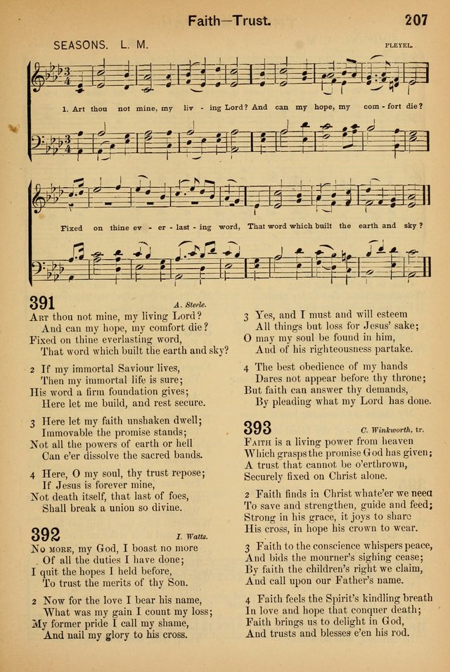 Worship in Song: a selection of hymns and tunes for the Service of the Sanctuary  page 207