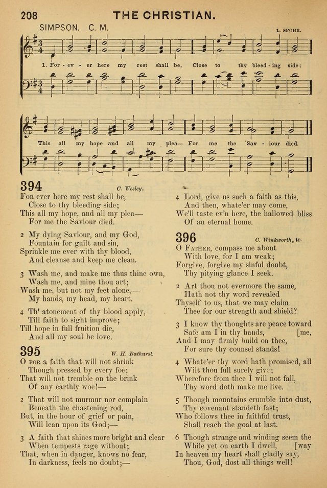 Worship in Song: a selection of hymns and tunes for the Service of the Sanctuary  page 208
