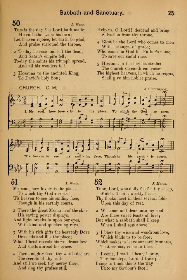 Worship in Song: a selection of hymns and tunes for the Service of the Sanctuary  page 25