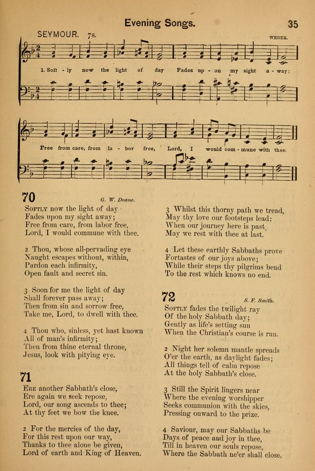 Worship in Song: a selection of hymns and tunes for the Service of the Sanctuary  page 35