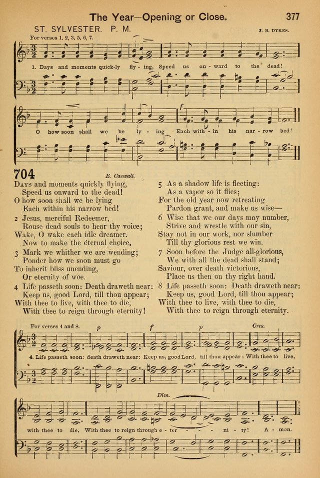 Worship in Song: a selection of hymns and tunes for the Service of the Sanctuary  page 377
